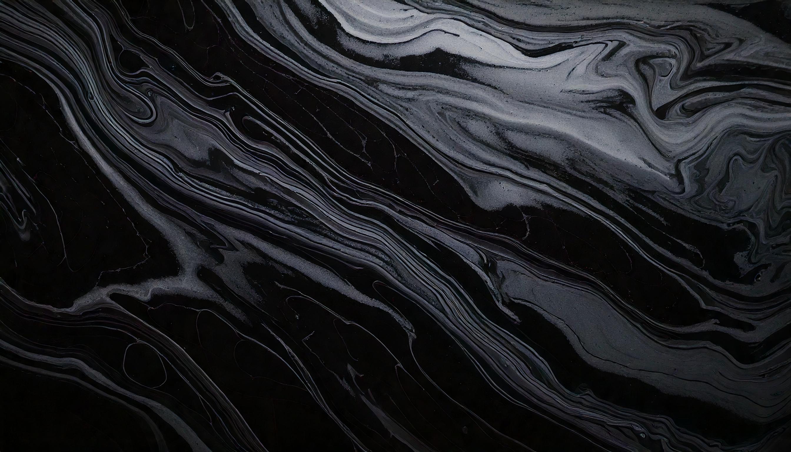 黒とグレーのマーブル背景フリー素材