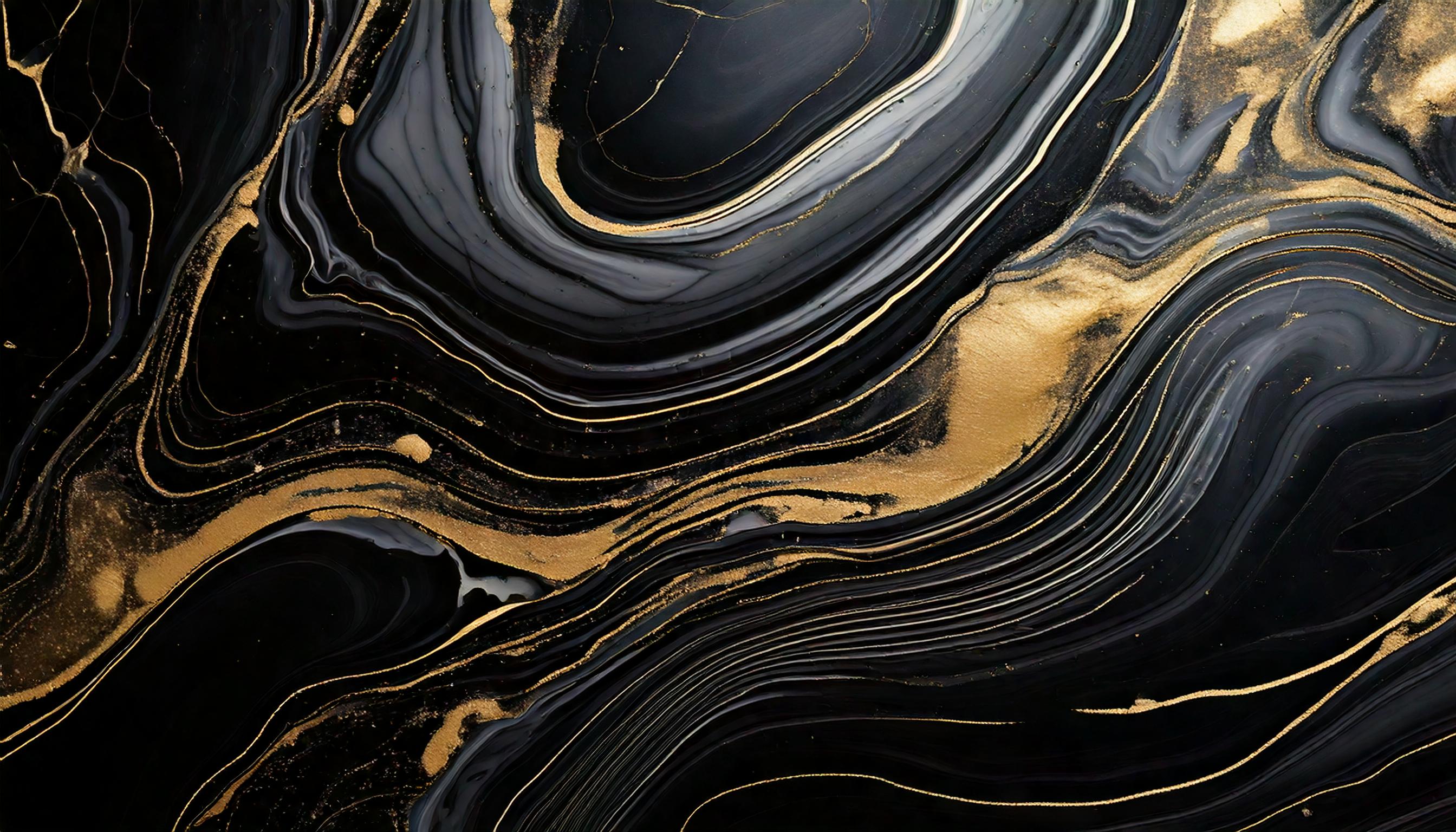 金黒のマーブルフリー画像