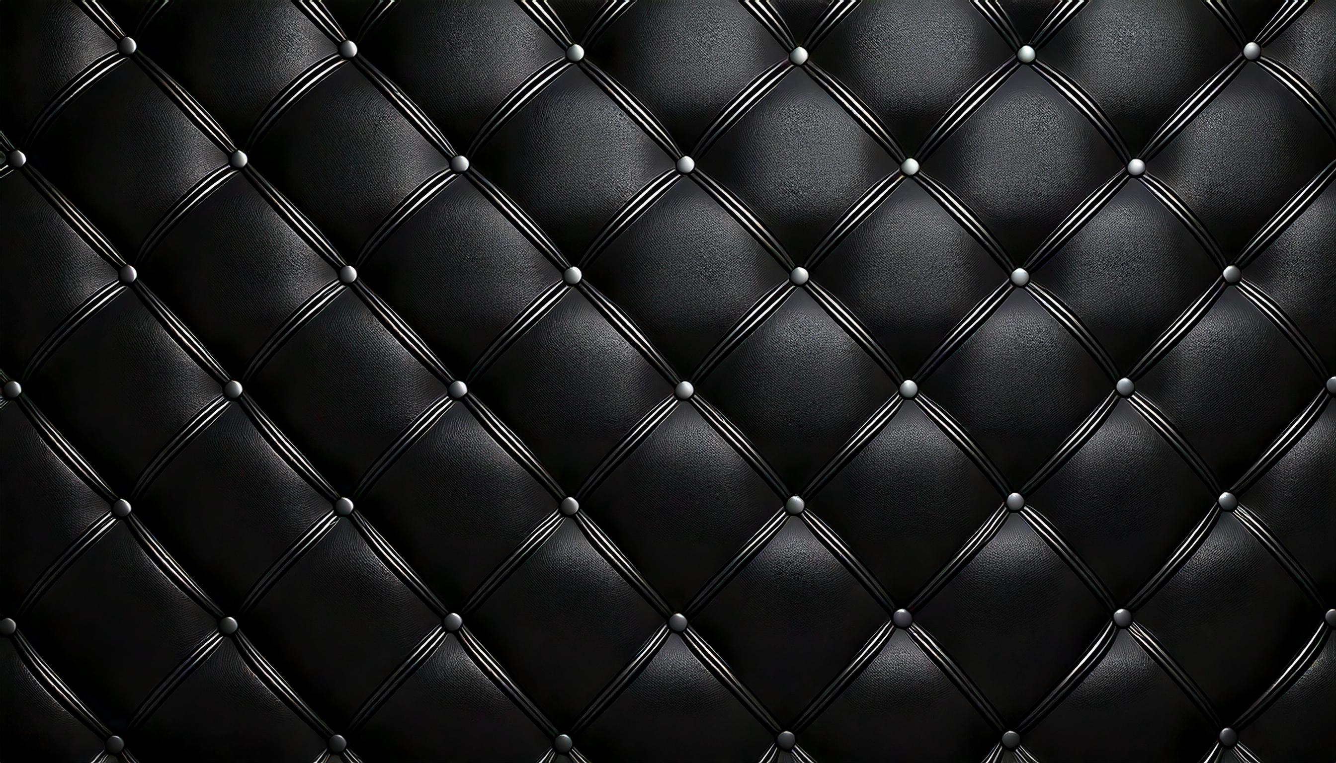 黒いキルティング背景素材