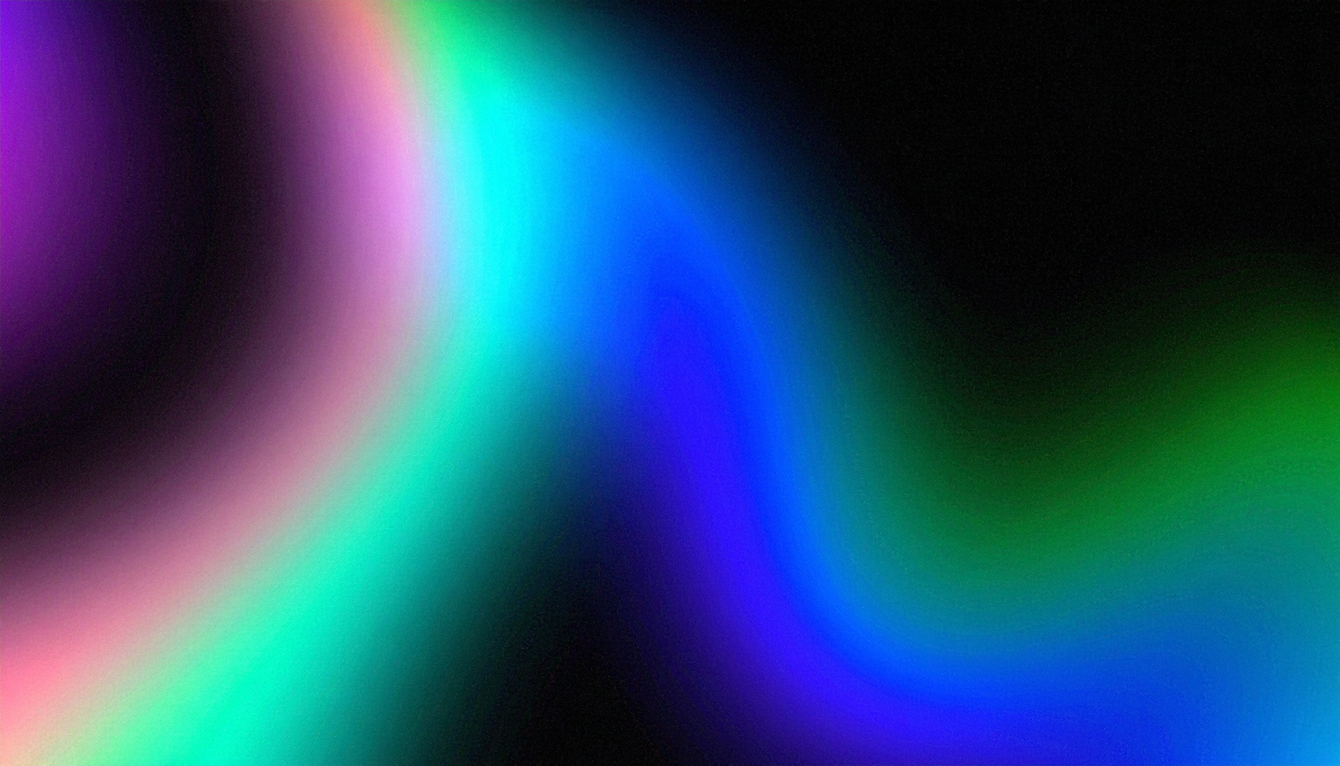 虹色のグラデーションがぼんやりした黒色の背景画像
