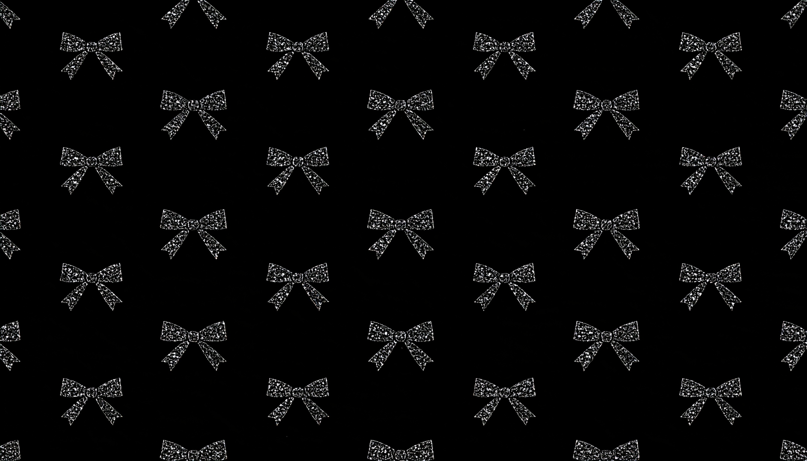 黒のグリッターのリボンの黒色背景イラスト