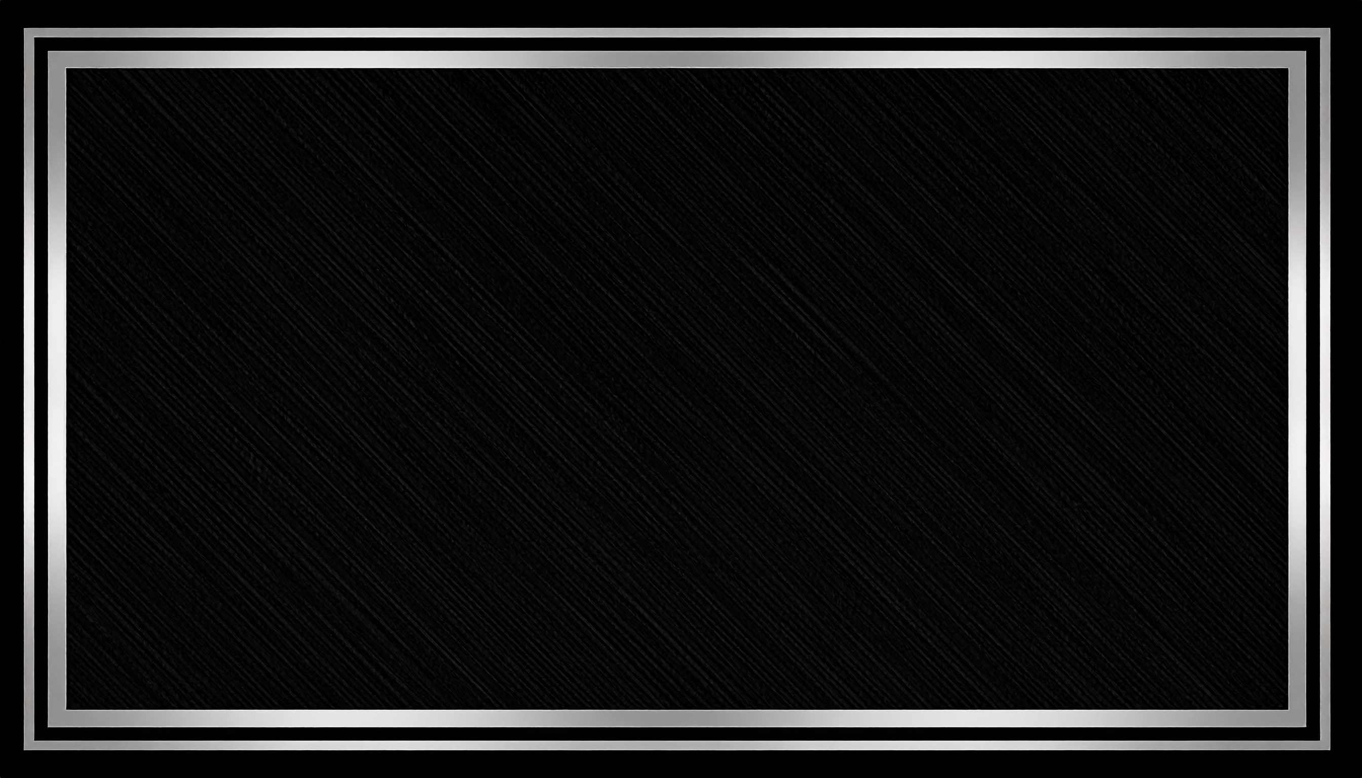 銀のシンプルな枠の黒背景画像